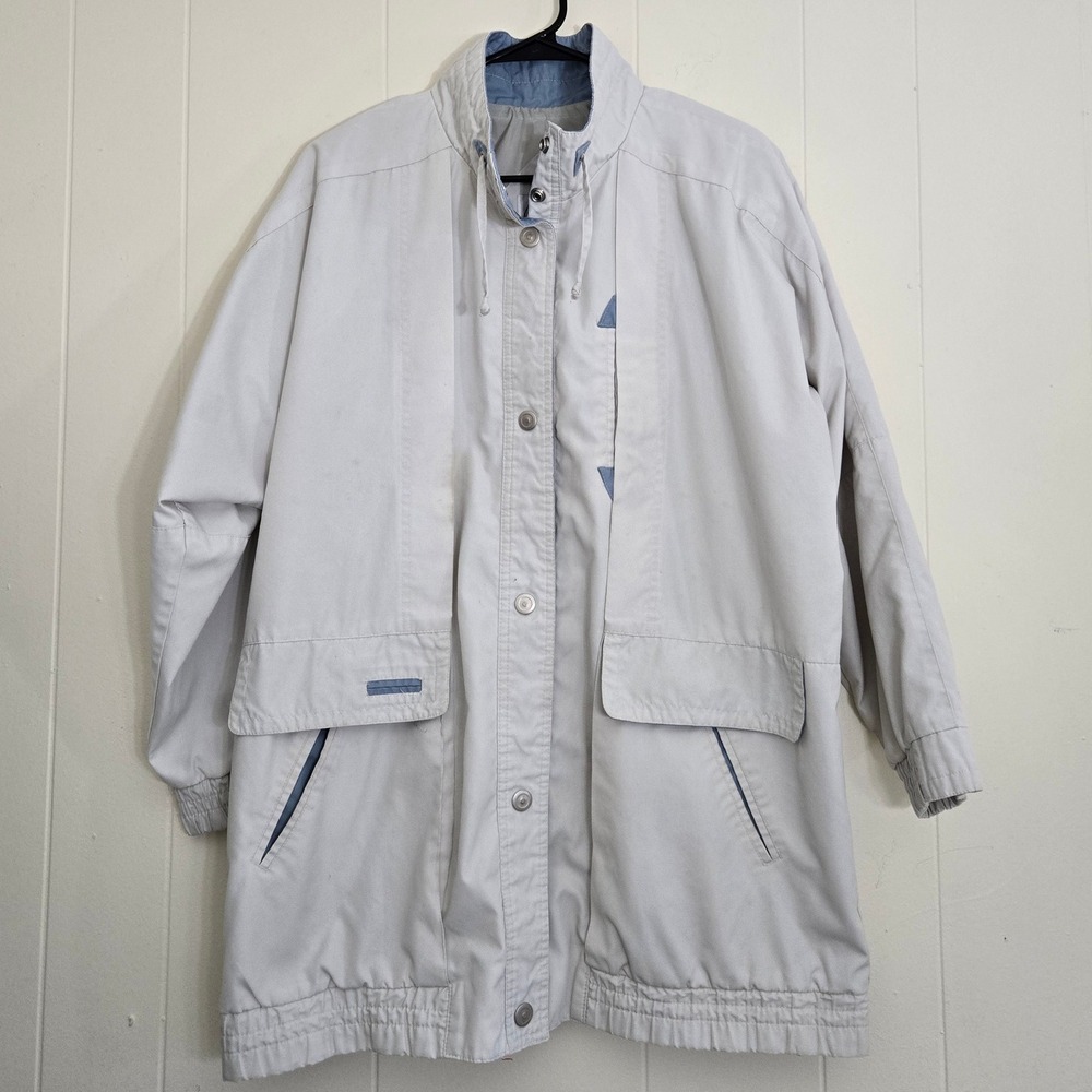 Be In The Current Sees Vintage Beige Cotton Blend Barn Chore Coat Jacket M‎
